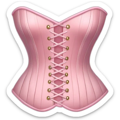 Pastel pink corset  sticker