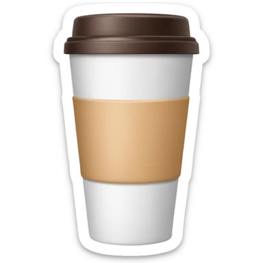 paper coffee cup sticker