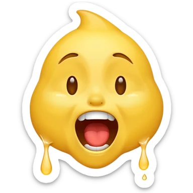 Emoji screaming of laughter sticker