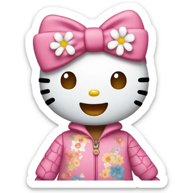 Hello kitty have a nice day  sticker