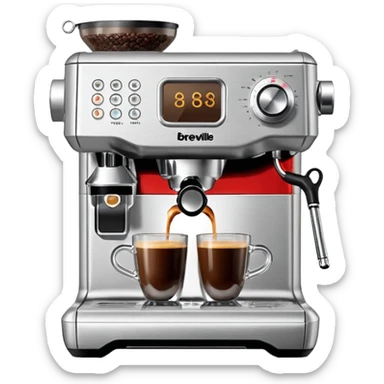 Breville espresso machine stainless sticker