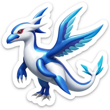 Silvally-Kyogre-Latios-Lugia-Fakémon-hybrid-creature (full body)  sticker