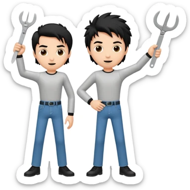 Scissoring animated  sticker