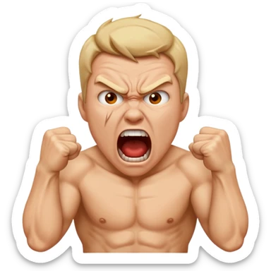 SCREAMING IN RAGE sticker