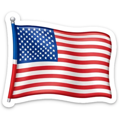 American Flag with the words "I-130" approved sticker