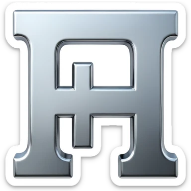 Add a H letter in center sticker