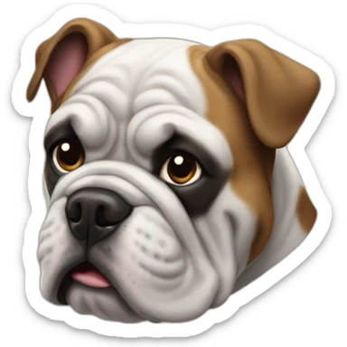 Bulldog francés negro   sticker