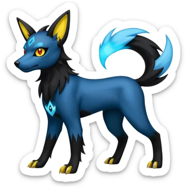 Luxray-Manectric-Umbreon-Houndoom-Pokémon-Fakémon-hybrid-creature sticker