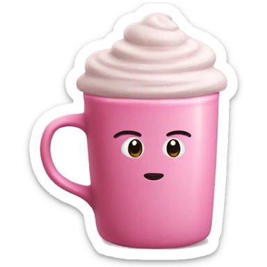 Pink hot cocoa  sticker