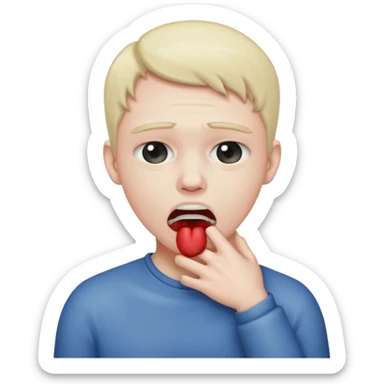 😳 strangling itself  sticker