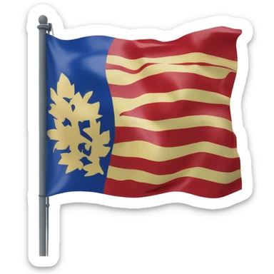 Flag of the old French province Franche-Comté sticker