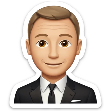James Bond exactly similar to daniel craig sticker