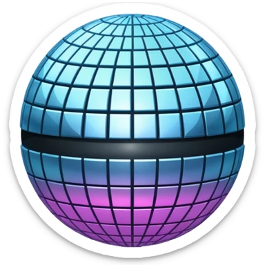 esfera de discoteca sticker