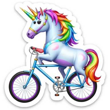 unicorn bike sticker