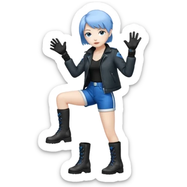 Silver wolf from Honkai star rail sticker