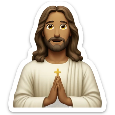 jesus christ pray sticker