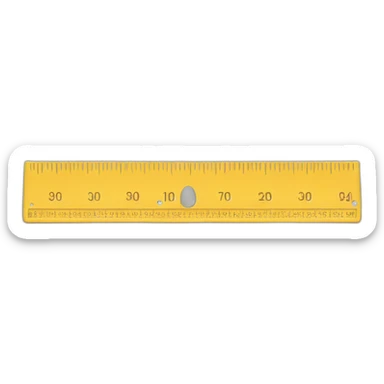 ruler yellow sticker