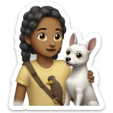 chichua negro con una pequeña mancha blanca en su hocico sticker