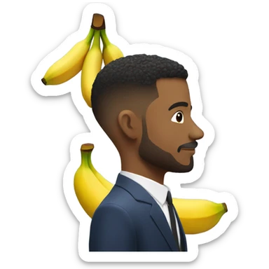 John low taper fade with big banana  sticker