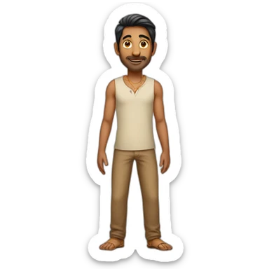 tall lanky indian guy sticker