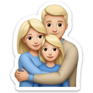 abrazar a mi papa mama sticker