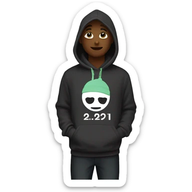 a hoodie with the text „22 soul“ sticker