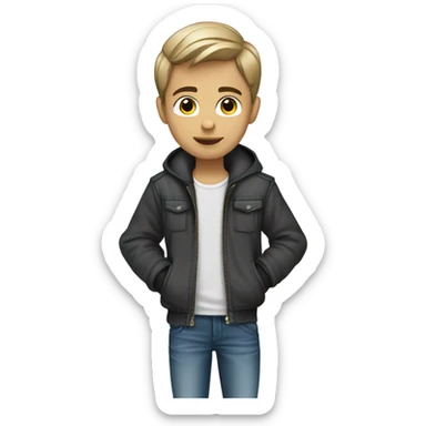 Styles european boy  sticker