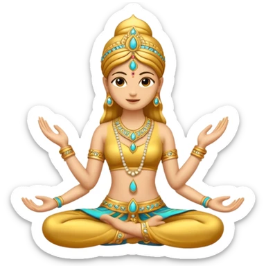 sparkle namaste sticker