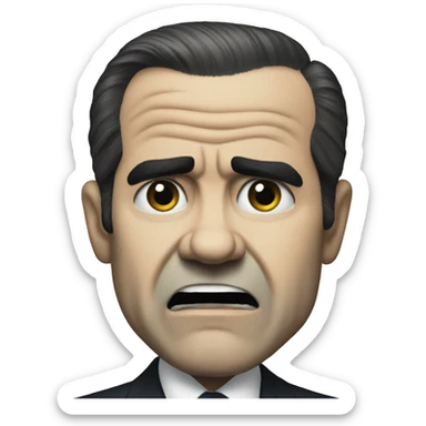 Nixon is scared sticker