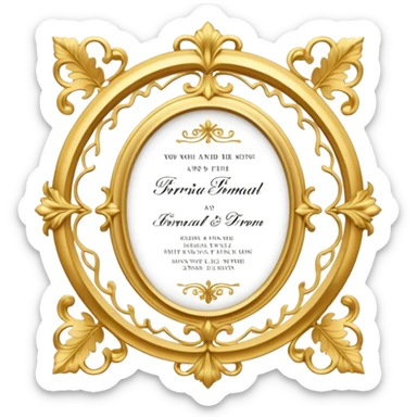 invitation sticker