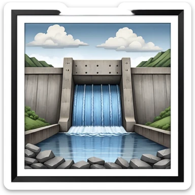 water dam sticker