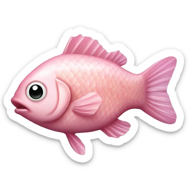 Baby pink-coloured tinned fish sticker