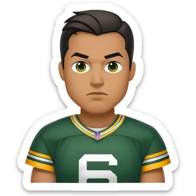 Batman as a Green Bay packers fan sticker