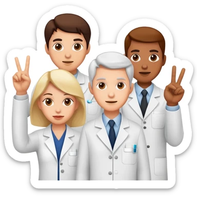 Middle finger scientists  sticker