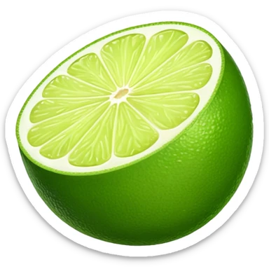lime eating a lime sticker