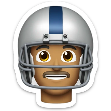 1970s quarterback sticker