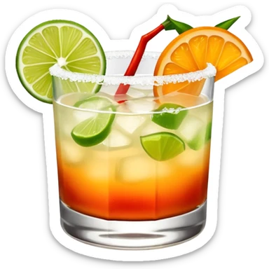 Spicy mezcal margarita sticker
