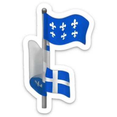 drapeau du québec sticker