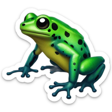 Poison frog kaiju sticker