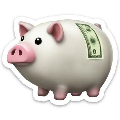 pigy bank-money sticker