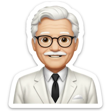 Kernel sanders sticker