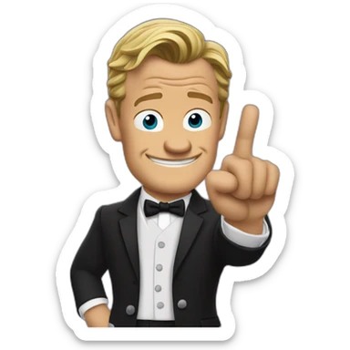 barney stinson pointing finger toward camera sticker
