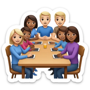 daily meeting sticker