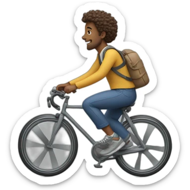 A man running on a bicycle lane sticker