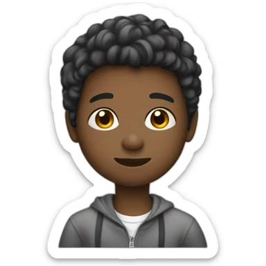 boy who drawing a picture sticker