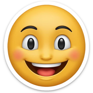 Lost média emojis joyeux noir sticker