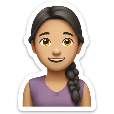 filipino girl nodding head sticker