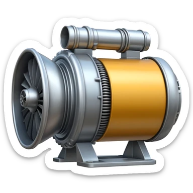 generate a very realistic jet engine for a Shahed drone sticker