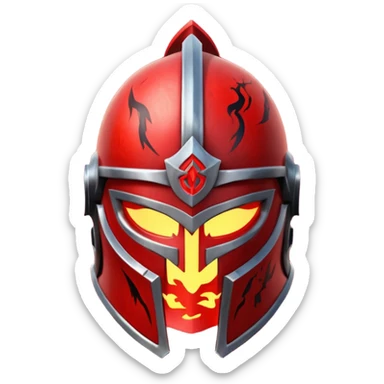 Ares legendary helmet object icon, ancient Greek helmet with glowing red runes, deep red energy glow, battle scars, epic fantasy style, 3D cartoon, mobile game icon style, centered, clean background, no text, no watermark

 sticker