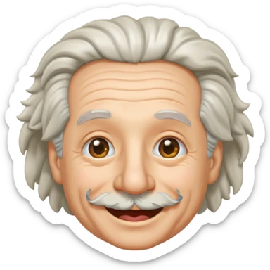 Einstein guiñando un ojo sticker